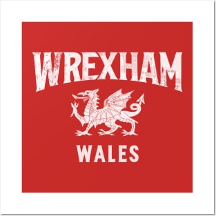 Wrexham Wales / Cymru White Posters and Art